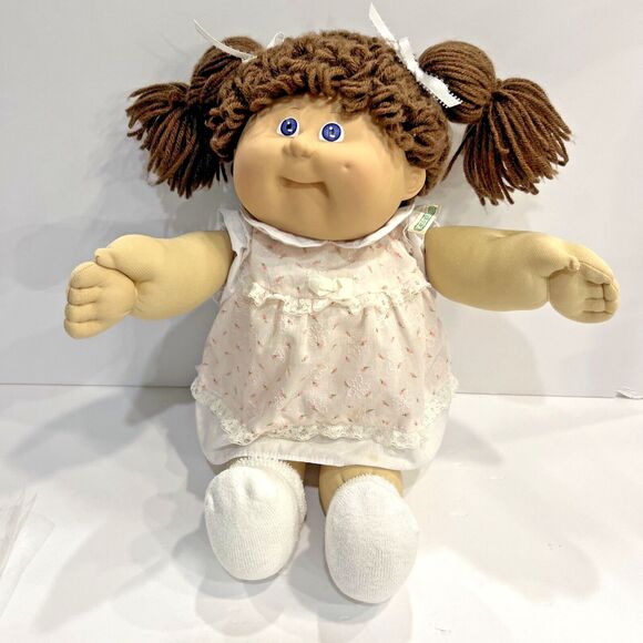 Cabbage Patch Kids Blue eyes Head Mold #8 OK Factory, 1985, OK Original Clothing - Picture 1 of 16